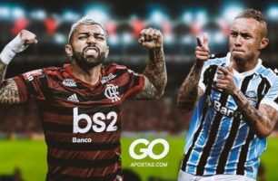 Flamengo e Grêmio jogam no Maracanã.