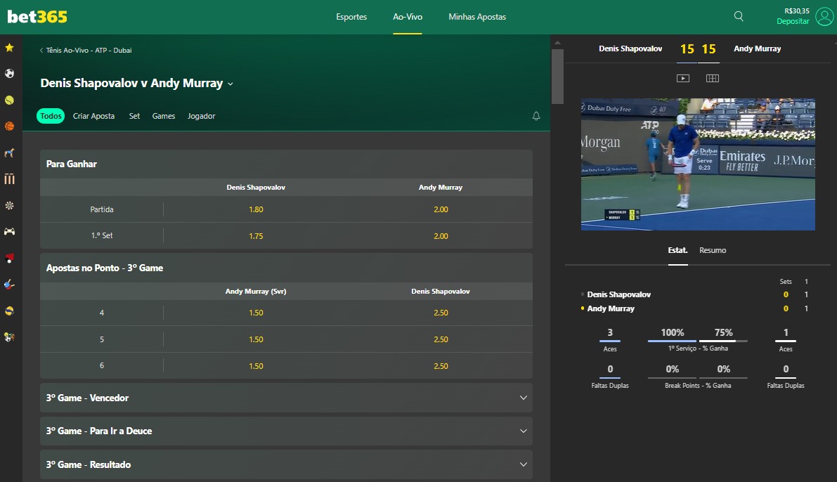 apostas-tenis-jogo-hoje A Bet365 é um dos melhores sites para apostar em Tênis.