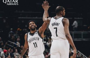 Durant e Irving buscam fazer uma boa temporada nos Nets - Foto: Facebook/BrooklynNets