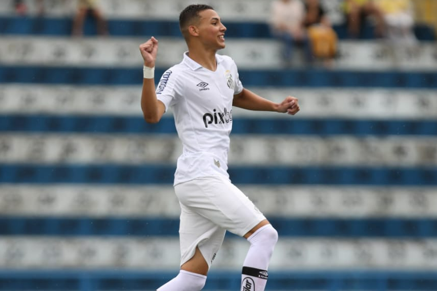 Deivid foi o primeiro a marcar com a camisa do Santos na Copinha