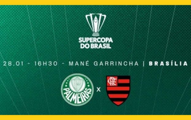 Palmeiras x Flamengo pela Supercopa do Brasil - Foto: Twitter.com/Palmeiras