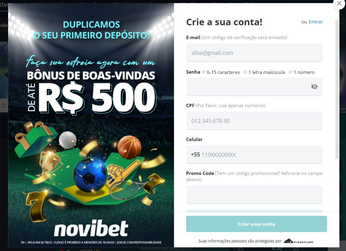 Novibet Brasil oferece Bônus até R$ 500!