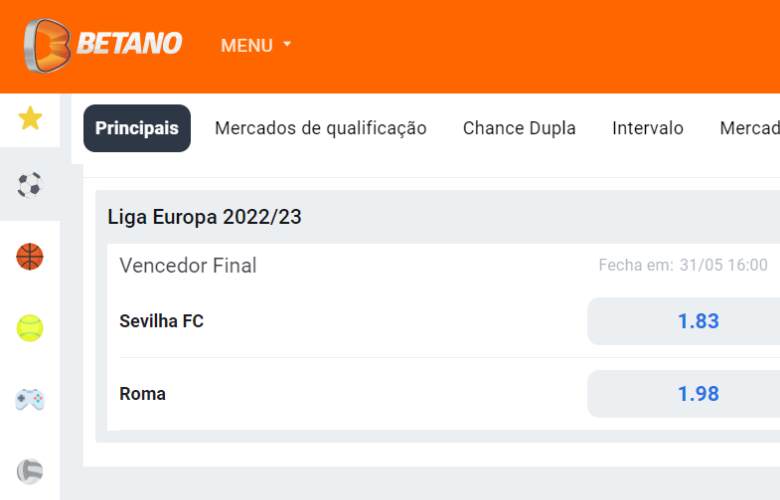 Final da Liga Europa 2023 - Na Betano!