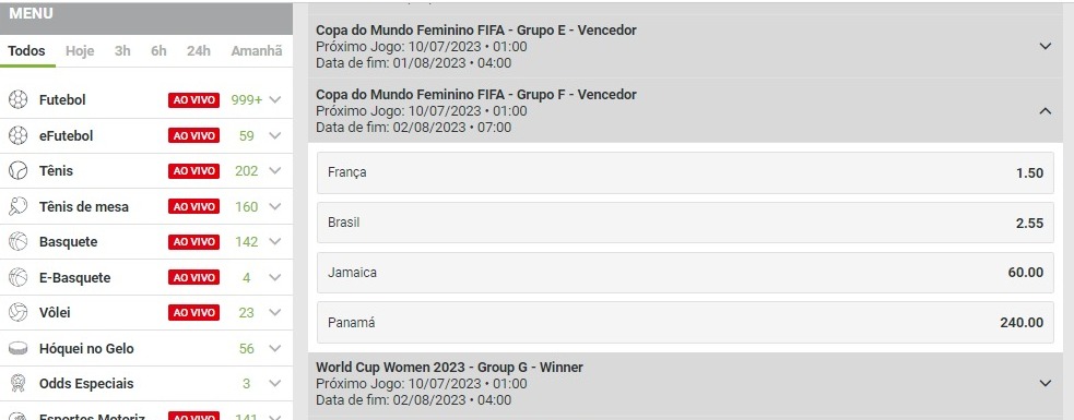 Brasil está no Grupo F da Copa do Mundo 2023!