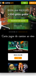 Casino.com com bônus de cadastro