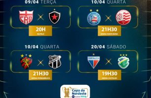 Confrontos das quartas de finais da Copa do Nordeste - Divulgação/CBF