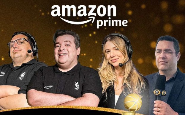 Equipe para a transmissão das finais da NBA.