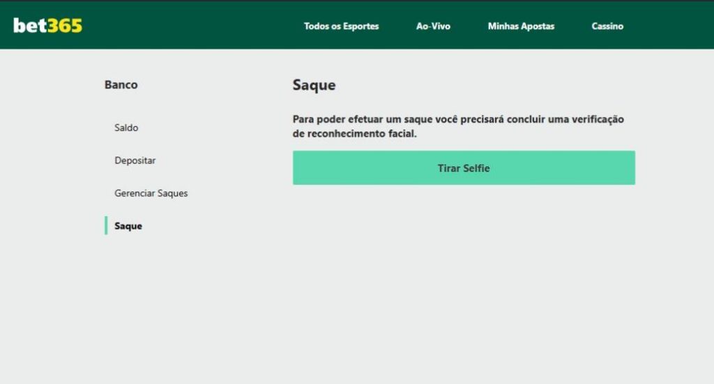 bet365-saque O Saque Pix é opção na Bet365 - Reprodução / GO Apostas