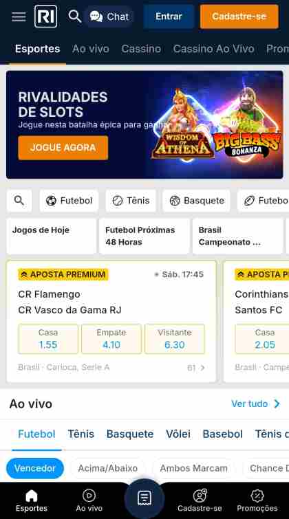 rivalo-esportes Rivalo no dispositivo móvel. Imagem: Go Apostas