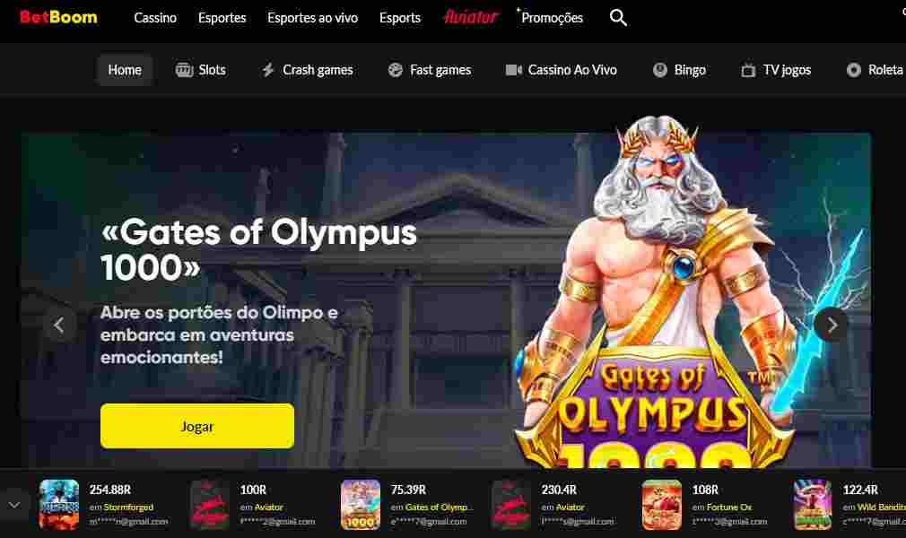 Seção de Cassino da BetBoom - Reprodução/ GO Apostas