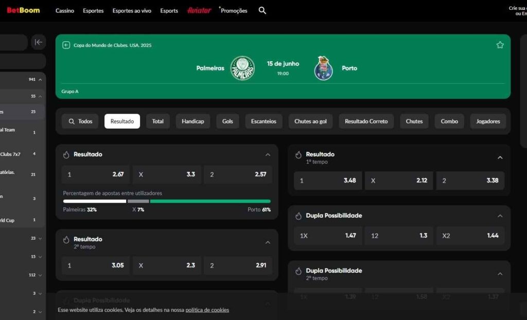 BetBoom é Confiável para apostas em Futebol.