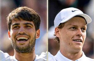 Jannik Sinner x Carlos Alcaraz palpite - Foto: Divulgação/Wimbledon