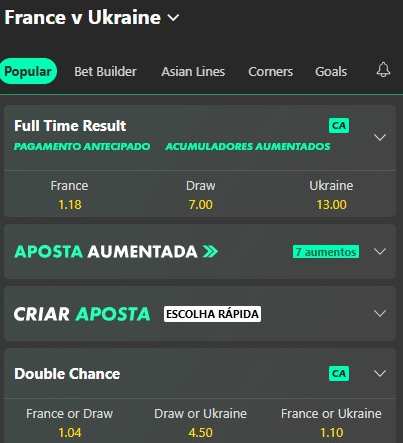 França x Ucrânia palpite