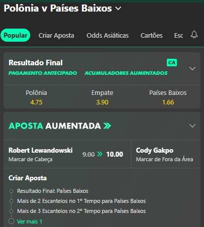 Polônia x Holanda palpite