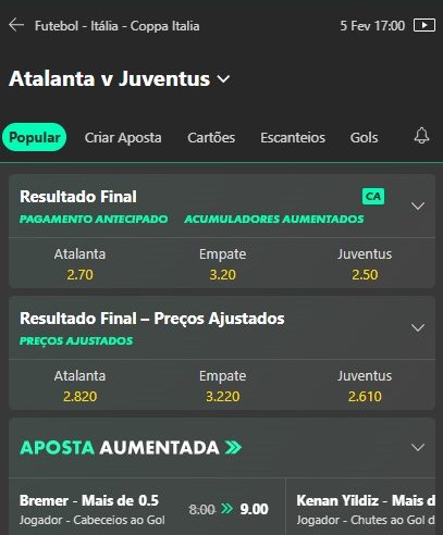 Atalanta x Juventus palpite